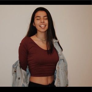 Pacsun Cropped Long Sleeve Top